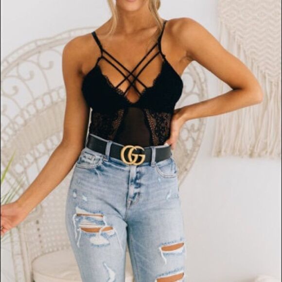 Large 1 left Black Sexy Teddy Lingerie - Picture 7 of 13